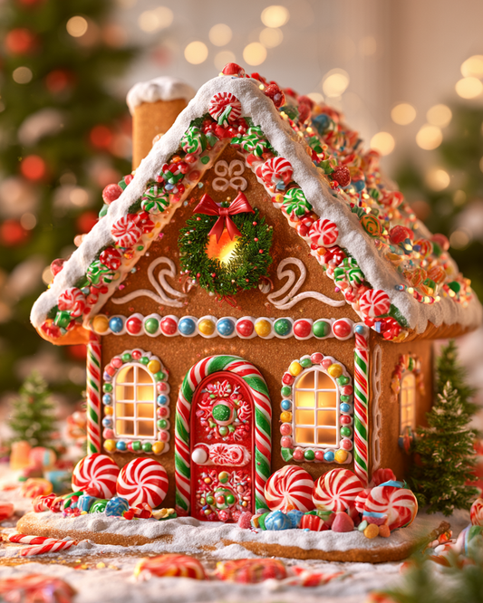 Pepparkakshus - DiamantmåLning