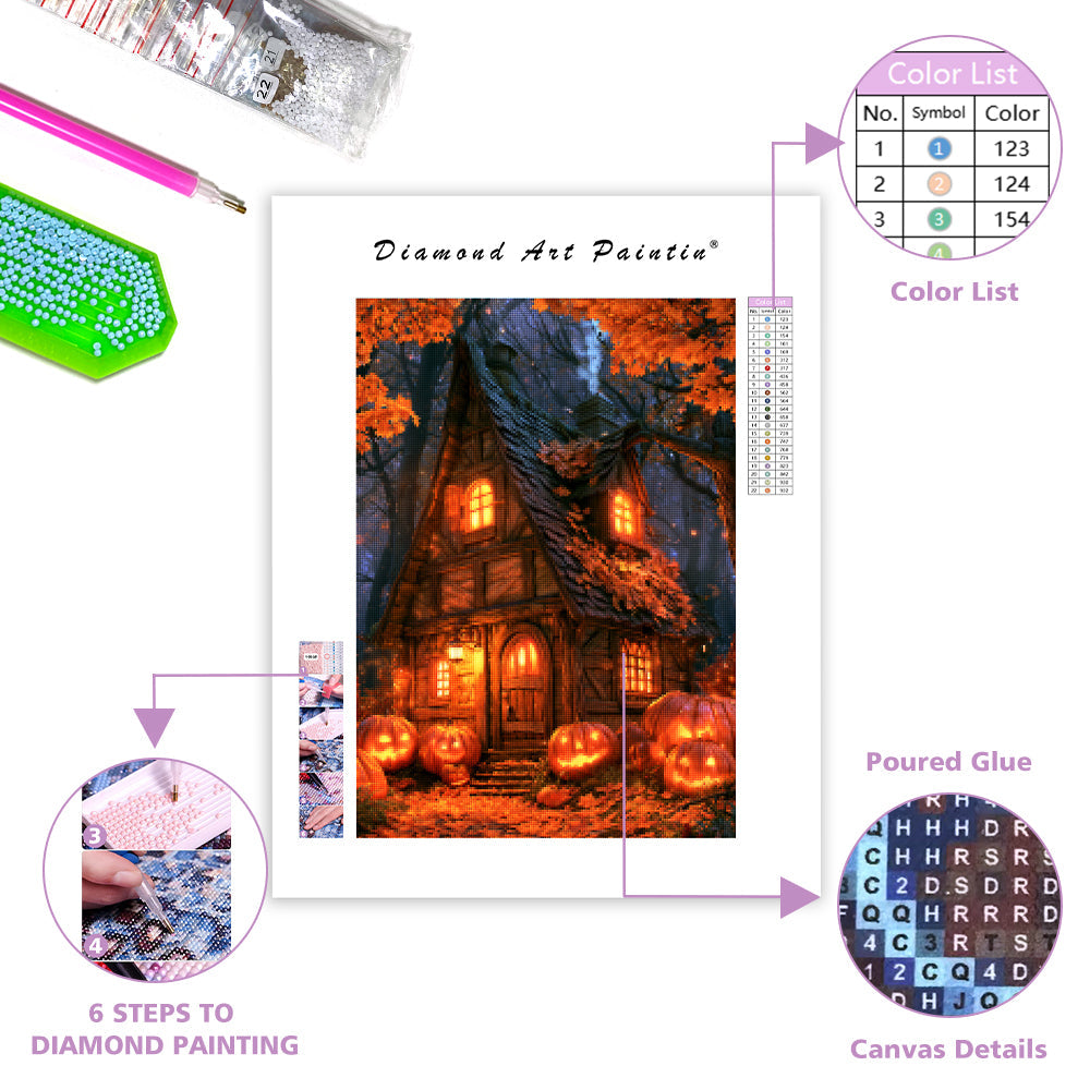 Halloweenstuga - DiamantmåLning