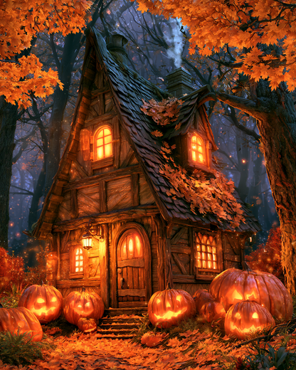 Halloweenstuga - DiamantmåLning