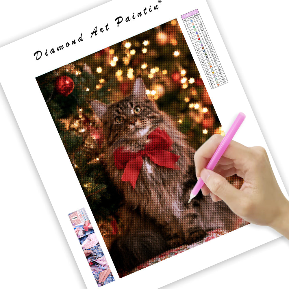 Maine Coon till jul - DiamantmåLning