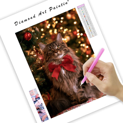Maine Coon till jul - DiamantmåLning
