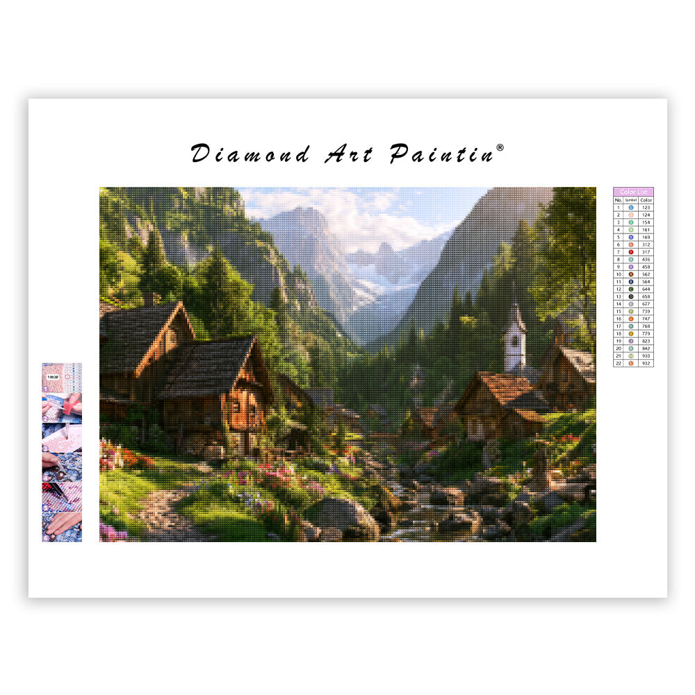 Bergsby - DiamantmåLning