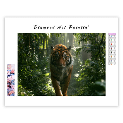 Tiger i djungeln - DiamantmåLning