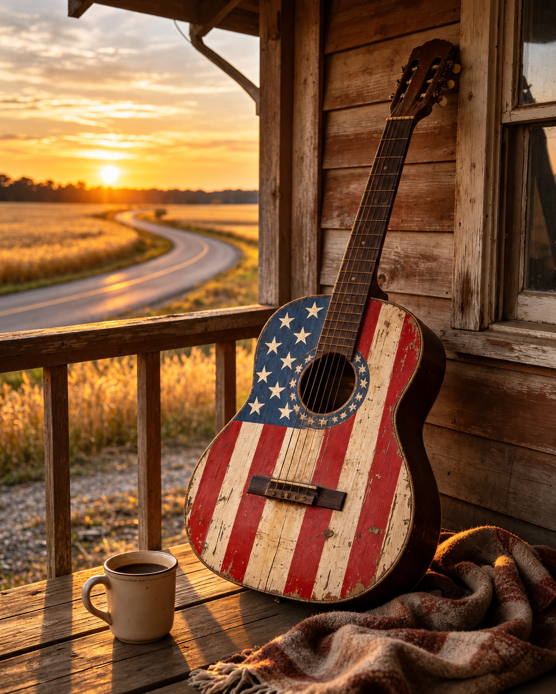 Countrygitarr - Diamantmålning
