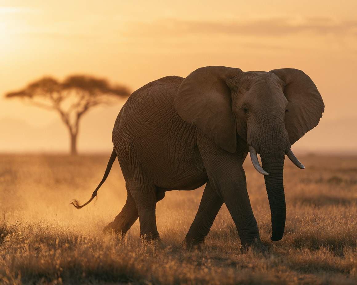 Majestätisk elefant - Diamantmålning