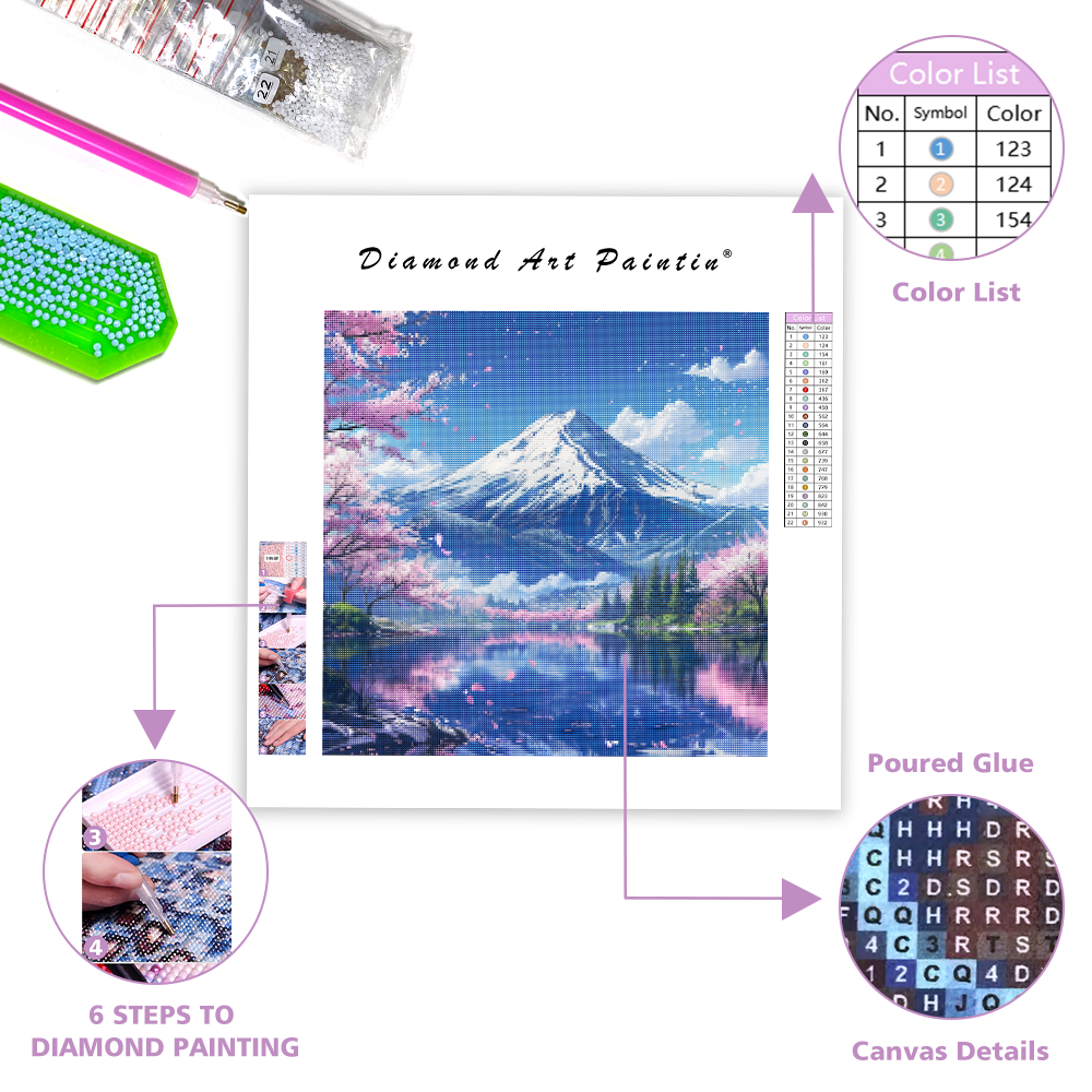 Vrcholy Blossom Valley - Diamantmålning