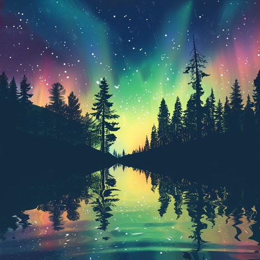 Aurora Tranquility - Diamantmålning