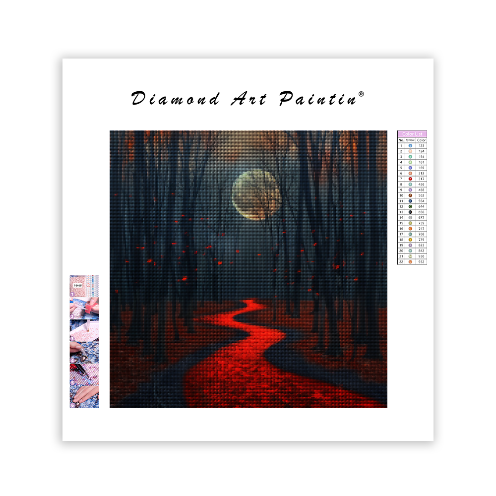 Jesenná mesačná cesta - Diamantmålning