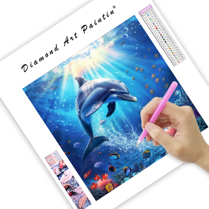 Harmónia oceánskeho delfína - Diamantmålning