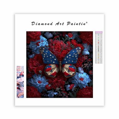 Amerikansk fjäril - Diamantmålning