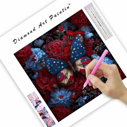 Amerikansk fjäril - Diamantmålning