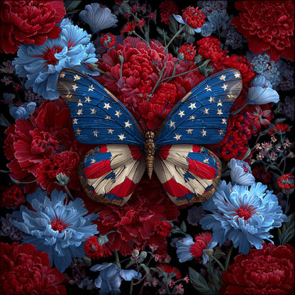 Amerikansk fjäril - Diamantmålning