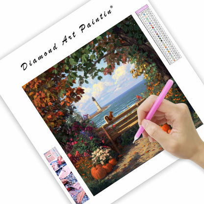 Höstkustlinje - Diamantmålning