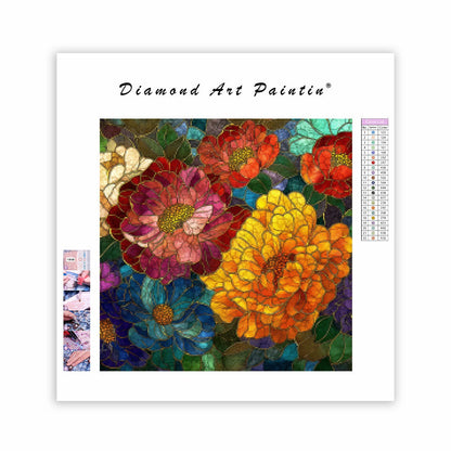 Bloommosaik - Diamantmålning