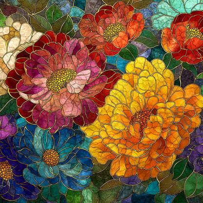 Bloommosaik - Diamantmålning