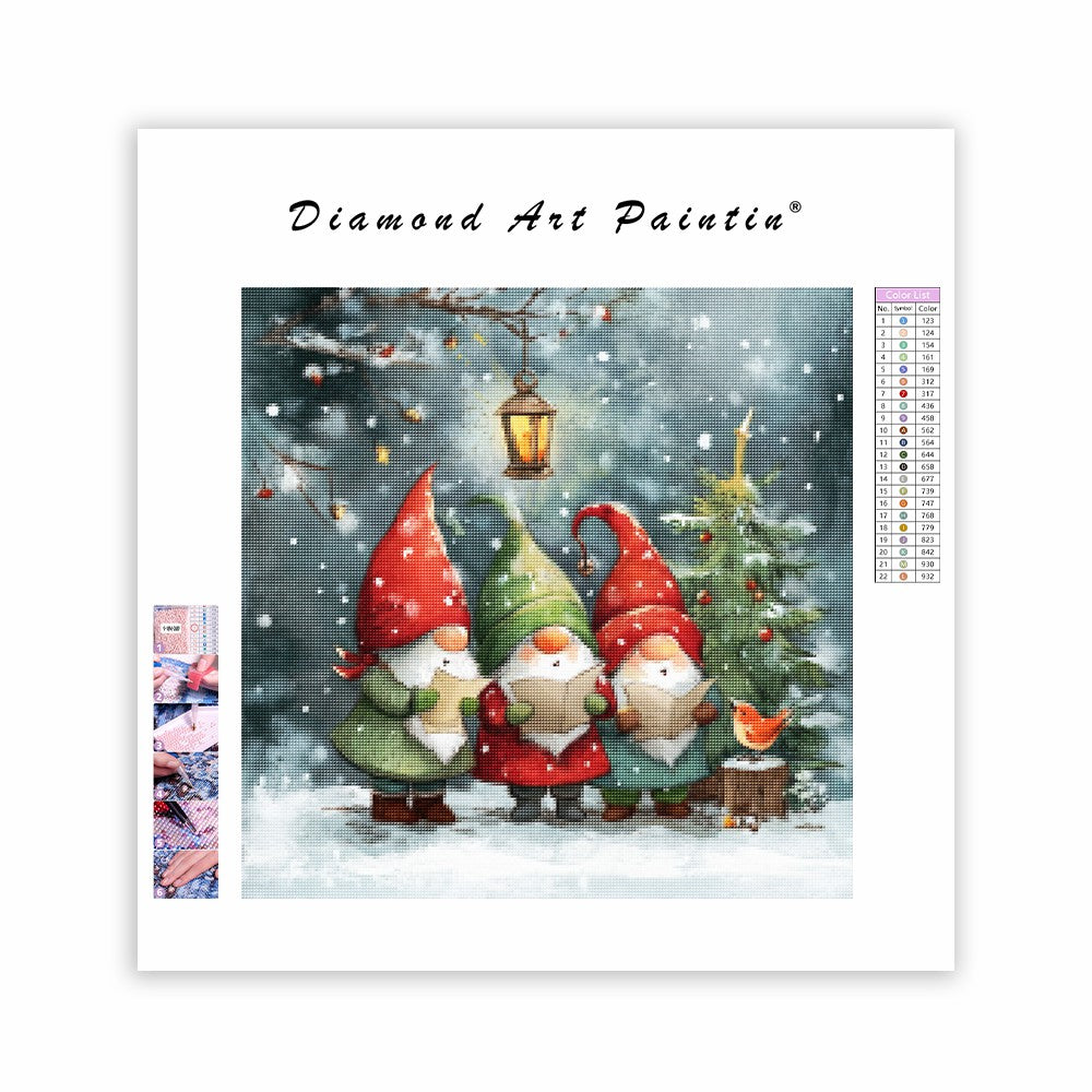 Julsångare - Diamantmålning