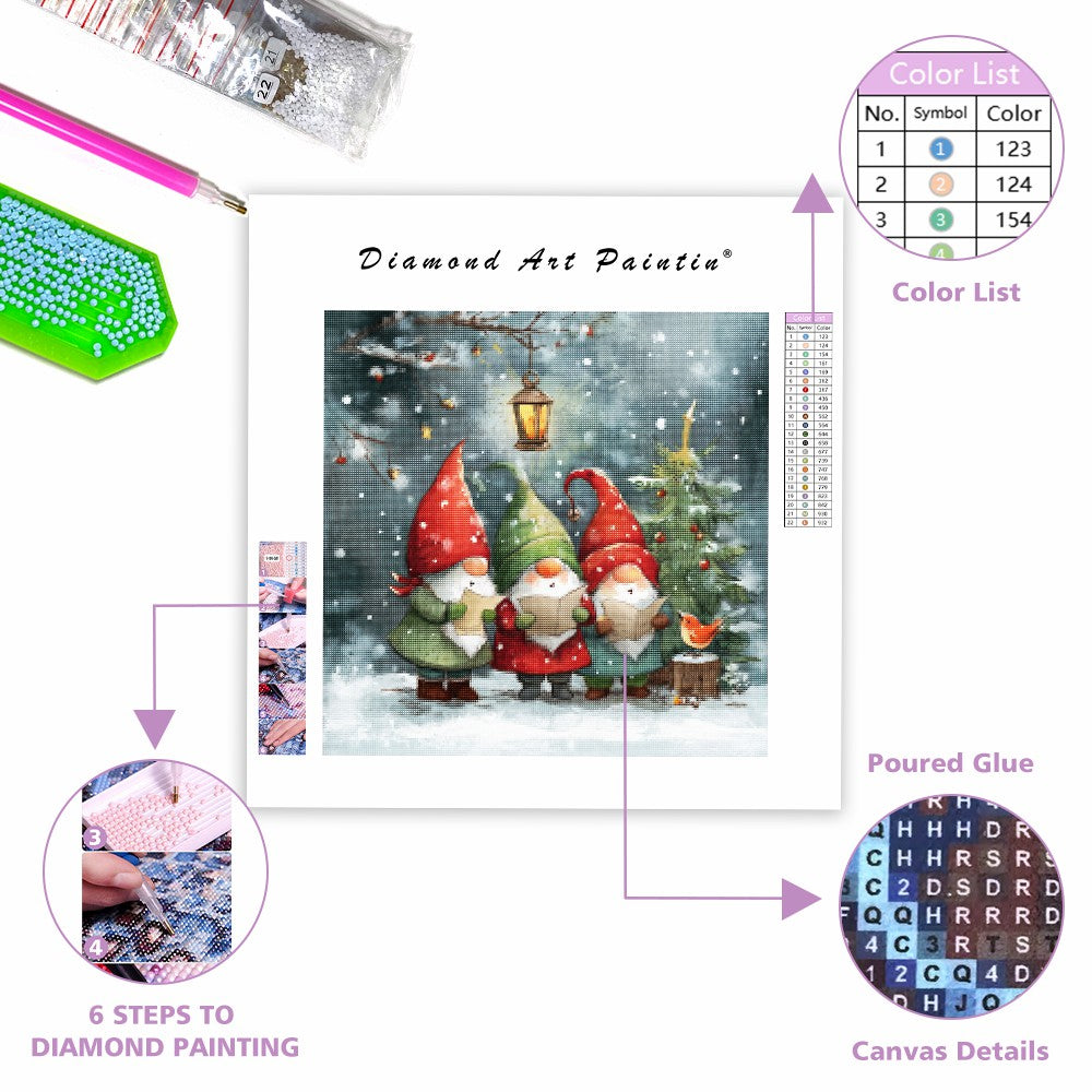 Julsångare - Diamantmålning