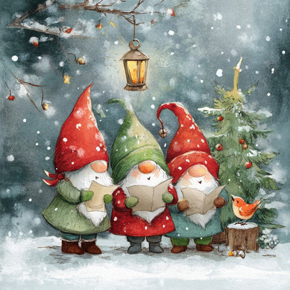 Julsångare - Diamantmålning