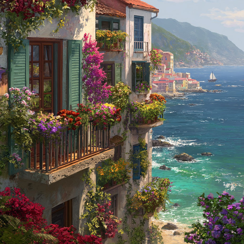 Kustbyutsikt - Diamantmålning