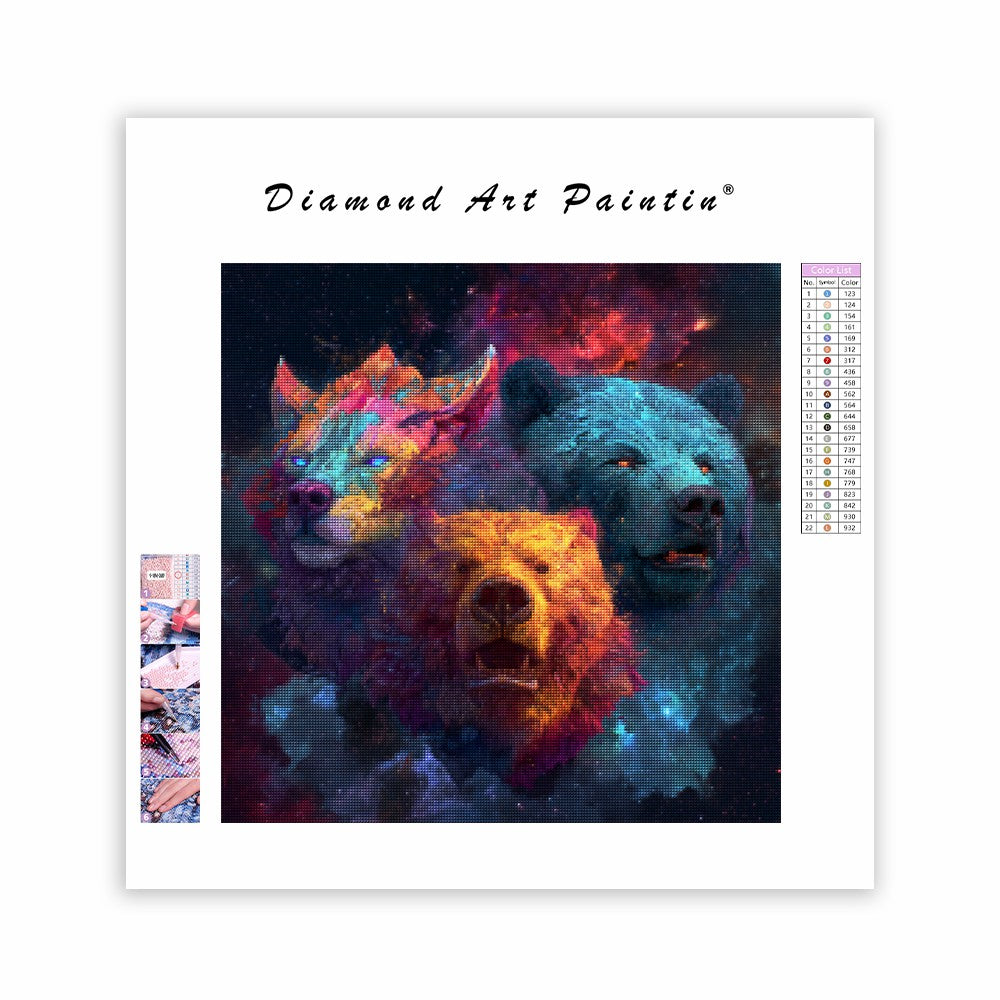 Kosmiska jägare - Diamantmålning