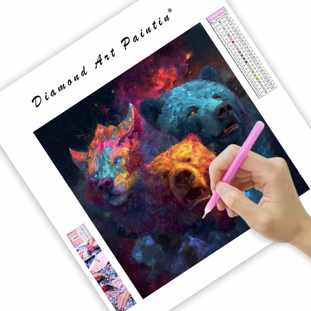 Kosmiska jägare - Diamantmålning