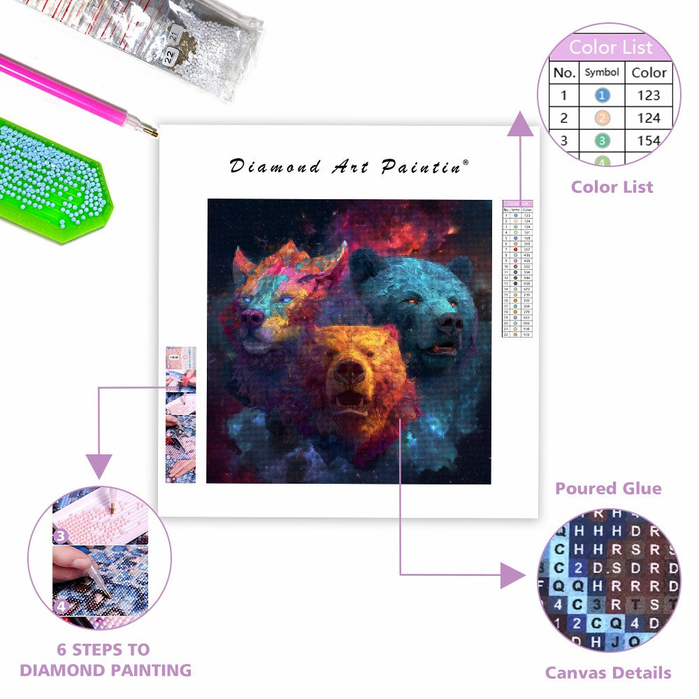 Kosmiska jägare - Diamantmålning