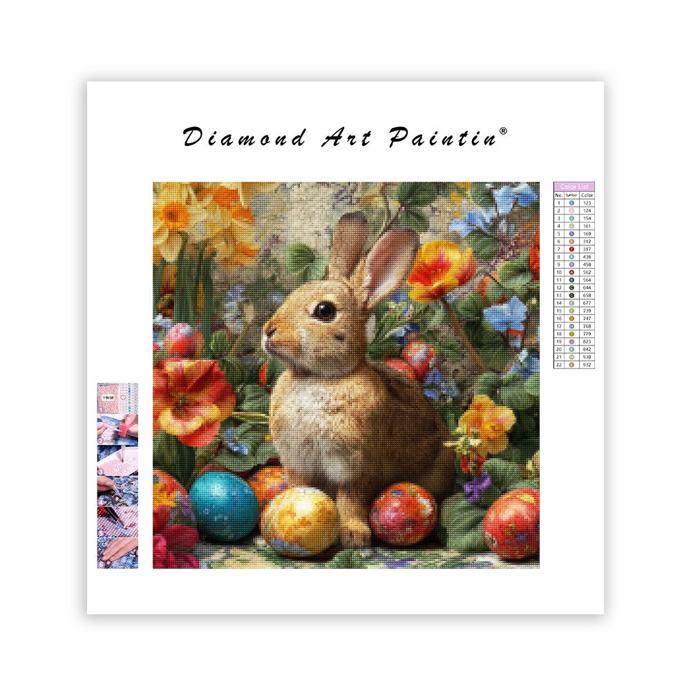 Påskblom - Diamantmålning