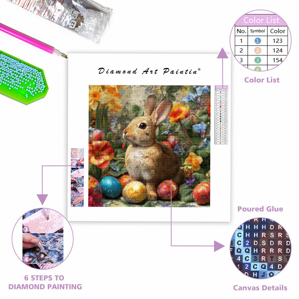 Påskblom - Diamantmålning