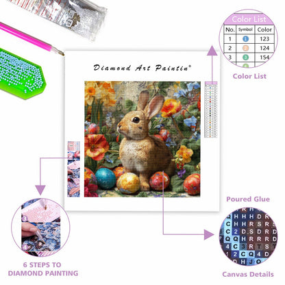 Påskblom - Diamantmålning