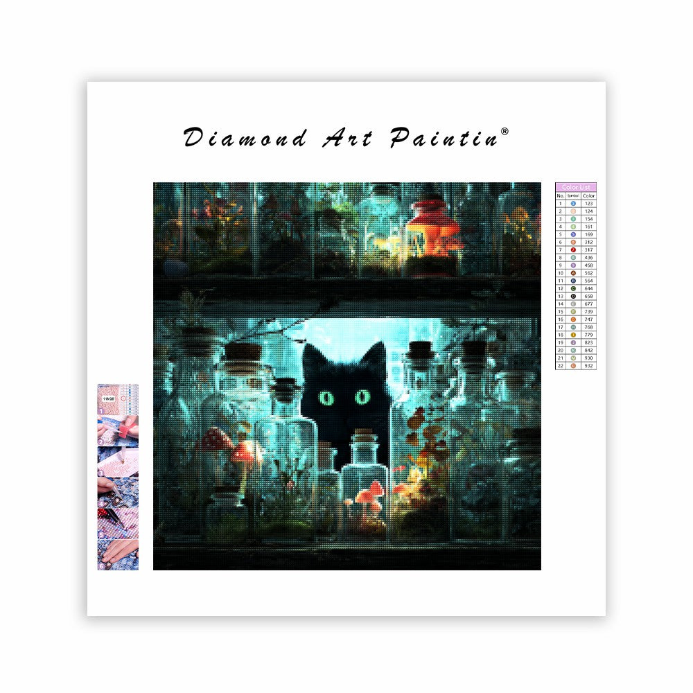 Mörkrets ögon - Diamantmålning