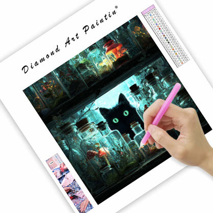 Mörkrets ögon - Diamantmålning