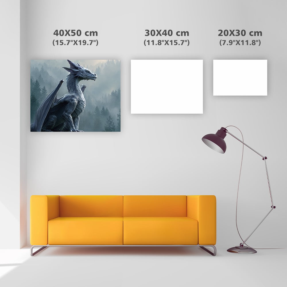 Fantasidrake - Diamantmålning