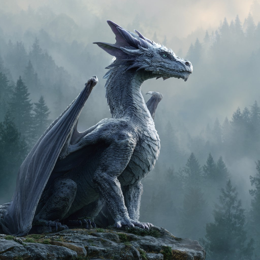 Fantasidrake - Diamantmålning