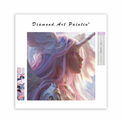 Fantasienhörning - Diamantmålning