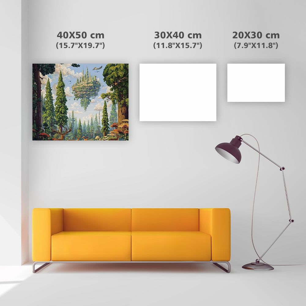 Flytande kungarike - Diamant Målning