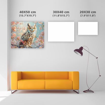 Blommig uggla - Diamantmålning