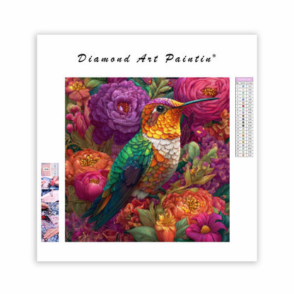 Blommande - Diamantmålning