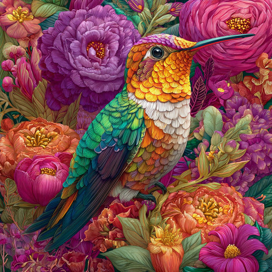 Blommande - Diamantmålning