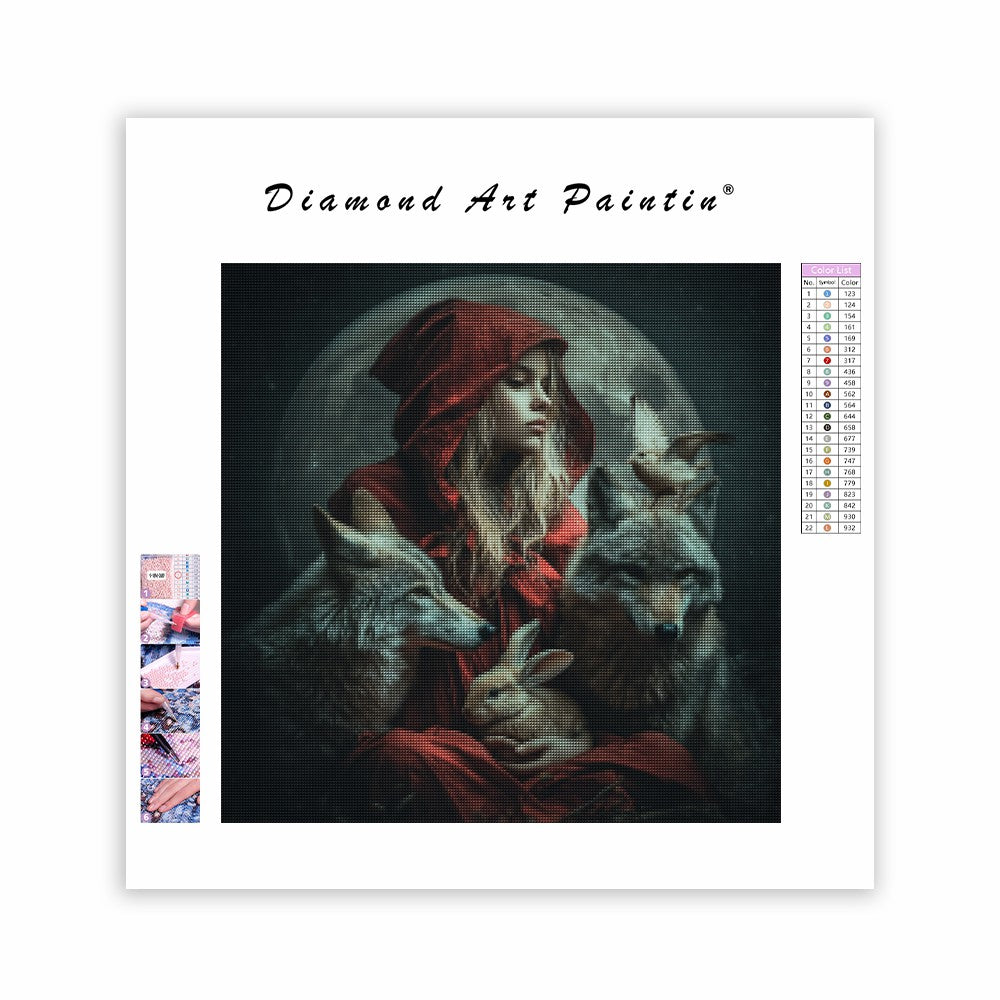 Väktare av den månbelysta natten - Diamantmålning