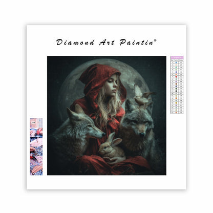 Väktare av den månbelysta natten - Diamantmålning