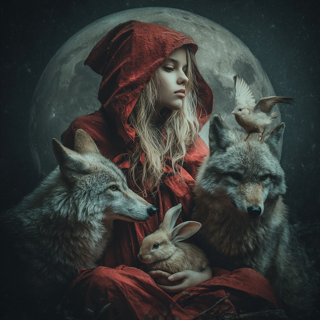 Väktare av den månbelysta natten - Diamantmålning