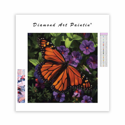 Monarkblomning - Diamantmålning
