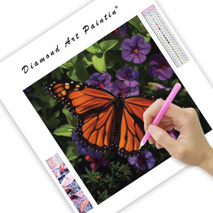 Monarkblomning - Diamantmålning