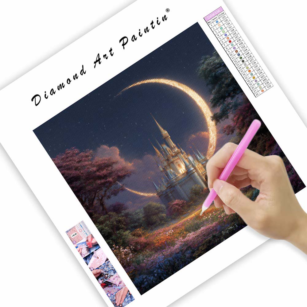 Månslott - Diamantmålning