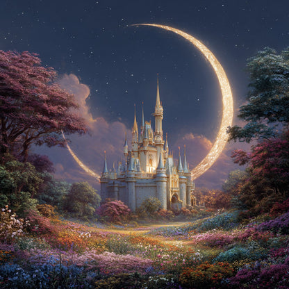 Månslott - Diamantmålning