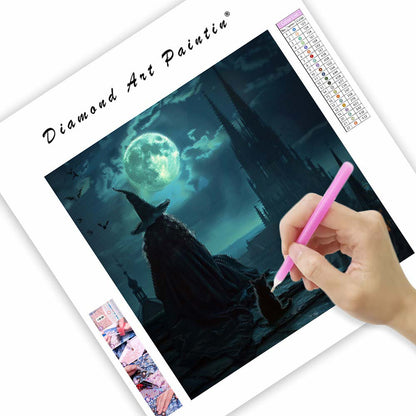 Månbelyst häxa - Diamantmålning