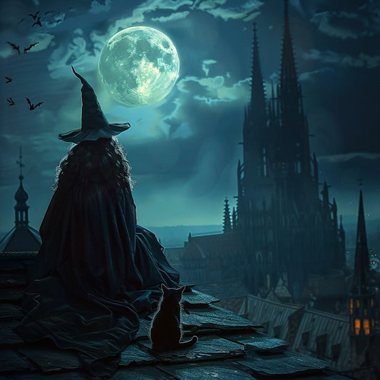 Månbelyst häxa - Diamantmålning