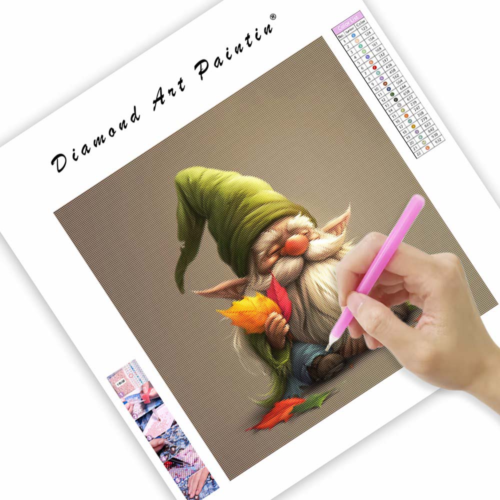 Fridfull gnom - Diamantmålning