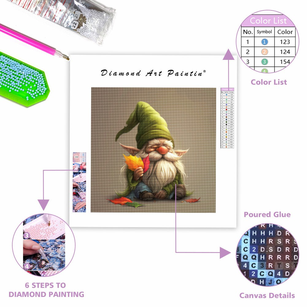 Fridfull gnom - Diamantmålning