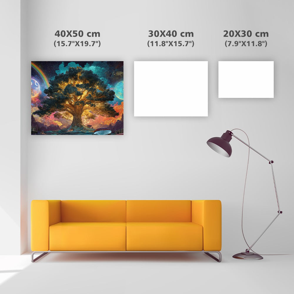 Regnbågsträd - Diamantmålning